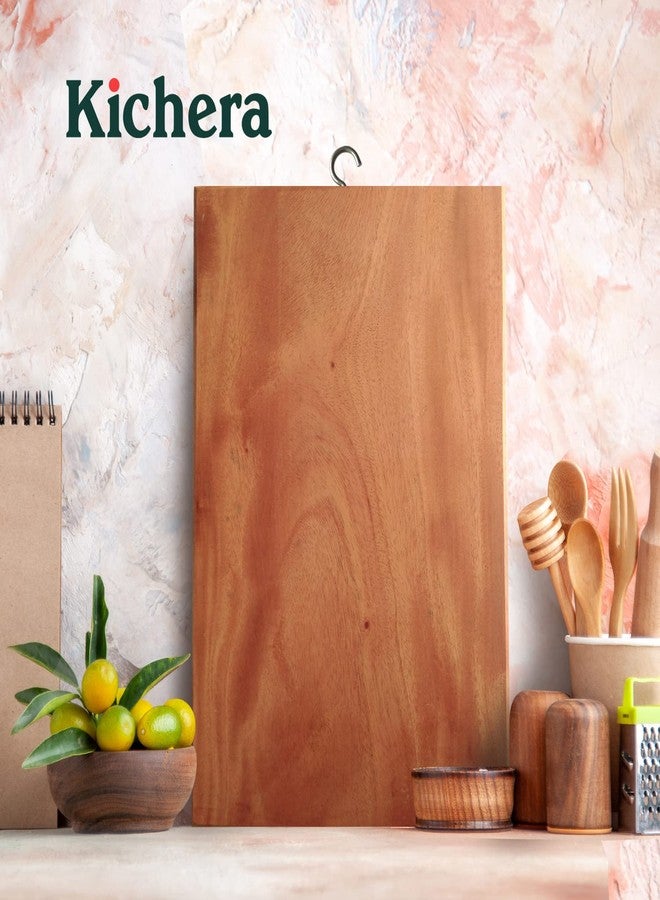 Kichera Neem Wood Chopping Board Rectangle Shape Wooden Cutting Board (10 * 15(Extra Large)) - Image 4